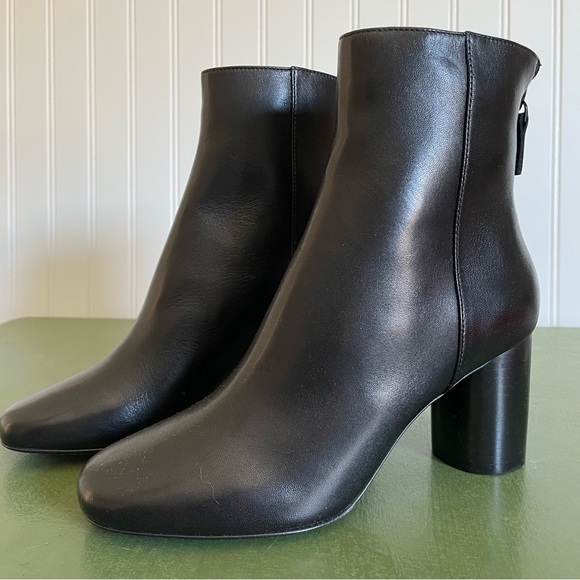 NWT Sandro SACHA Mid Calf Boots in Noir/Black - Picture 9 of 13